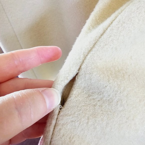 Vintage Fur Collar 1950's Swing Coat with Fur Collar, 100% Virgin Wool, MCM - Picture 9 of 16